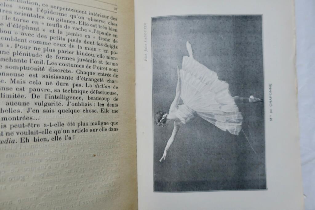 danse au théâtre Esthétique et actualités mêlées 1924