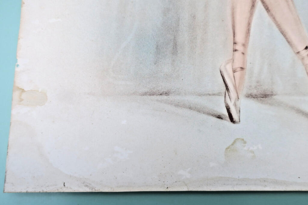 Danse ballerine lithographie/gouache