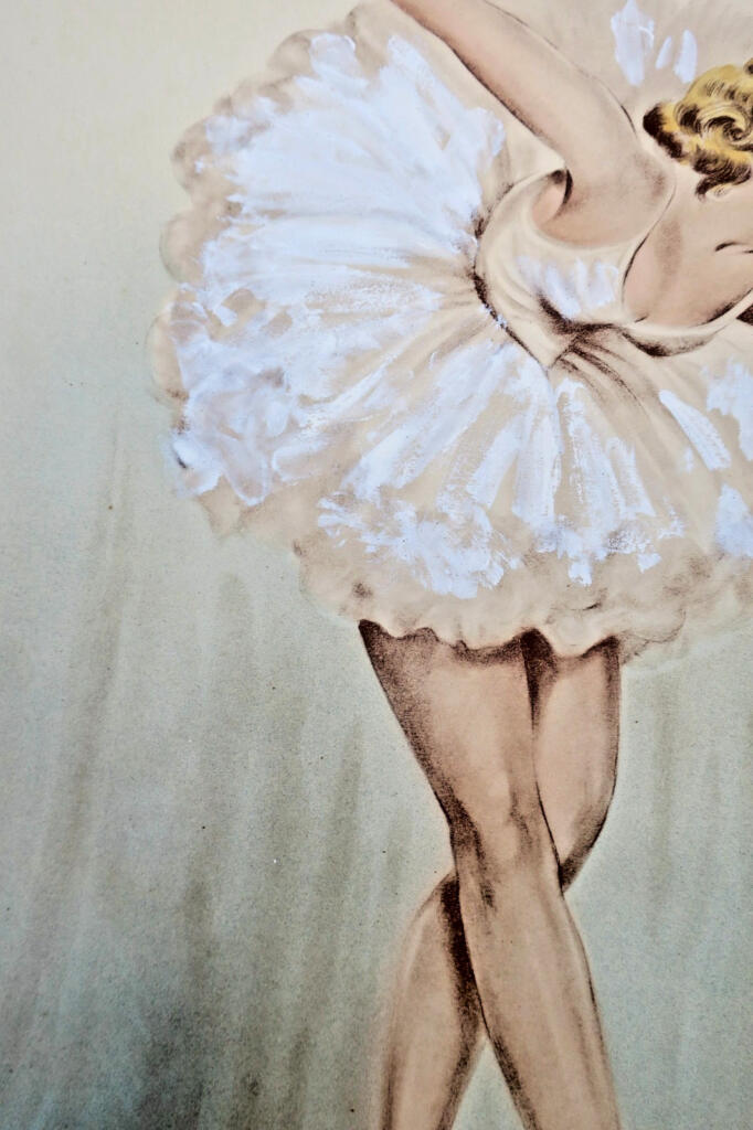 Danse ballerine lithographie/gouache