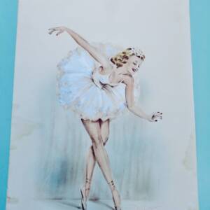 Danse ballerine lithographie/gouache