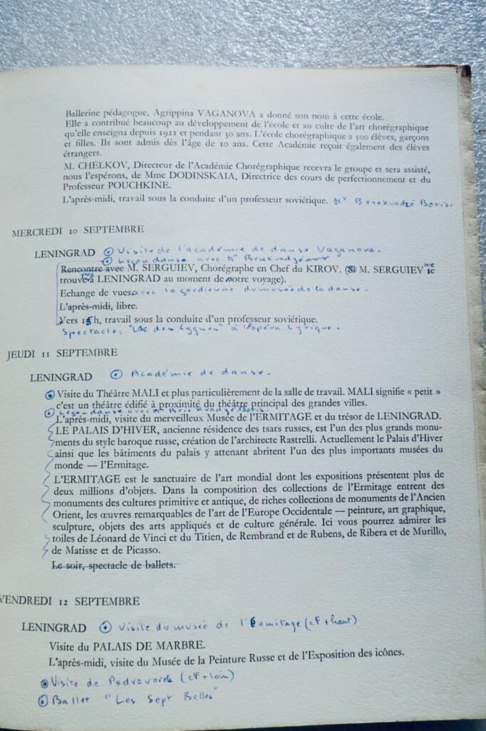 DANSE première mission d&rsquo;échanges culturels France-U.R.S.S. 1969