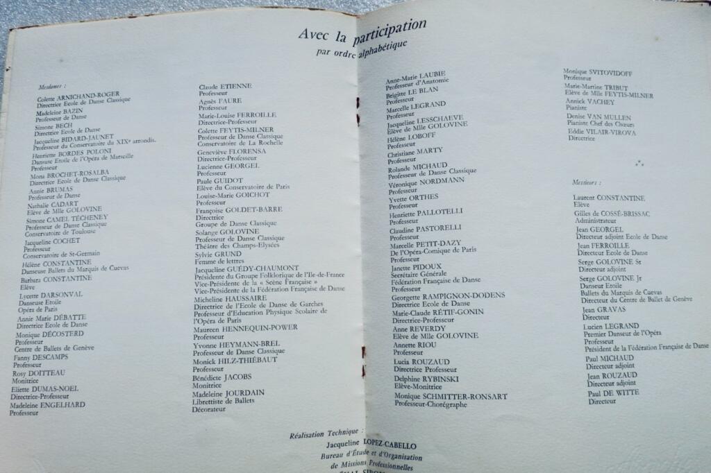 DANSE première mission d&rsquo;échanges culturels France-U.R.S.S. 1969