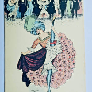 DANSEUSE au moulin rouge grand écart SAGER