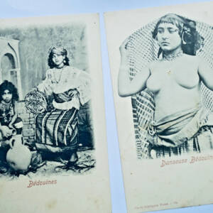 danseuse bédouine & bédouines 2 CPA Tunis