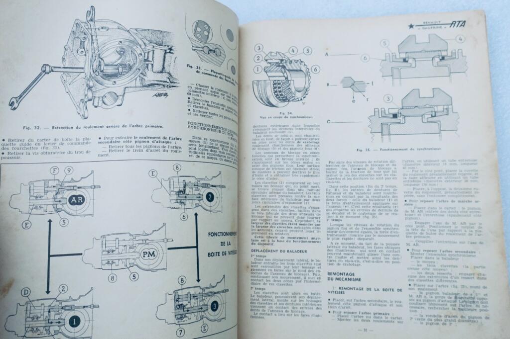 Dauphine REVUE TECHNIQUE AUTOMOBILE – Renault « dauphine » 1956-1958