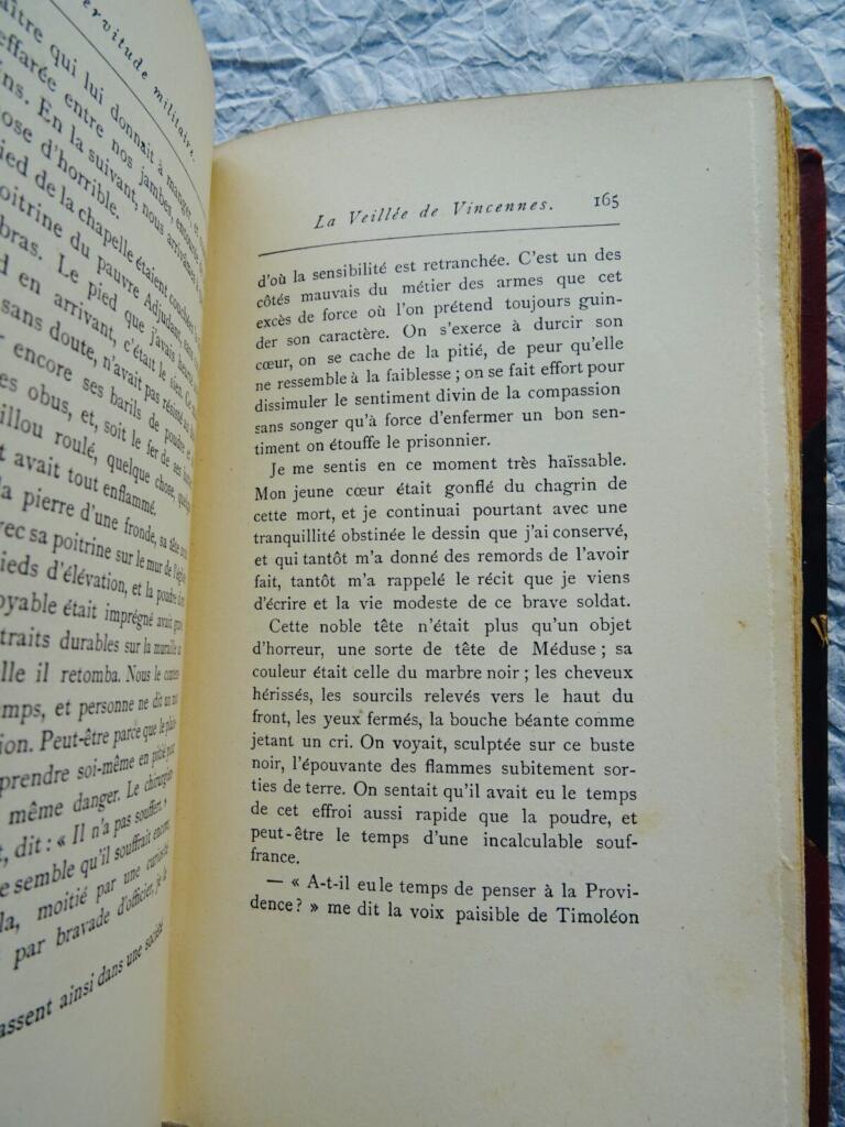 DE VIGNY Alfred Servitude et Grandeur Militaire. LIBRAIRIE DES BIBLIOPHILES