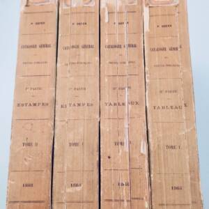 DEFER CATALOGUE GENERAL des ventes publiques de TABLEAUX ET ESTAMPES depuis