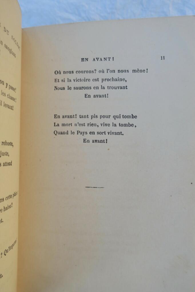 Déroulède Nouveaux Chants du Soldat 1877