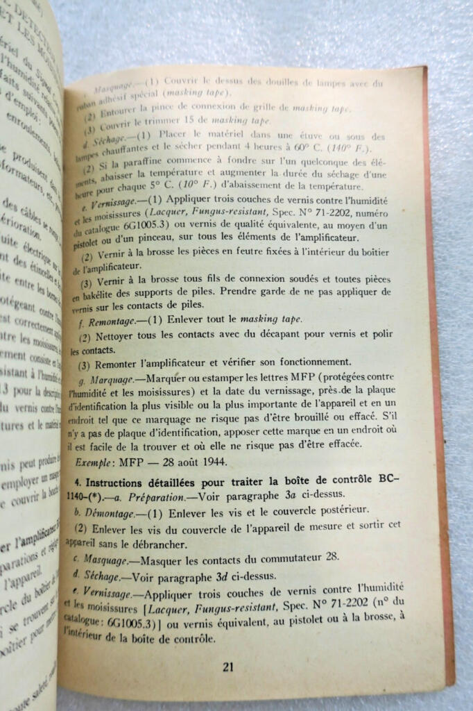 Manual technical detector portable devices 1943
