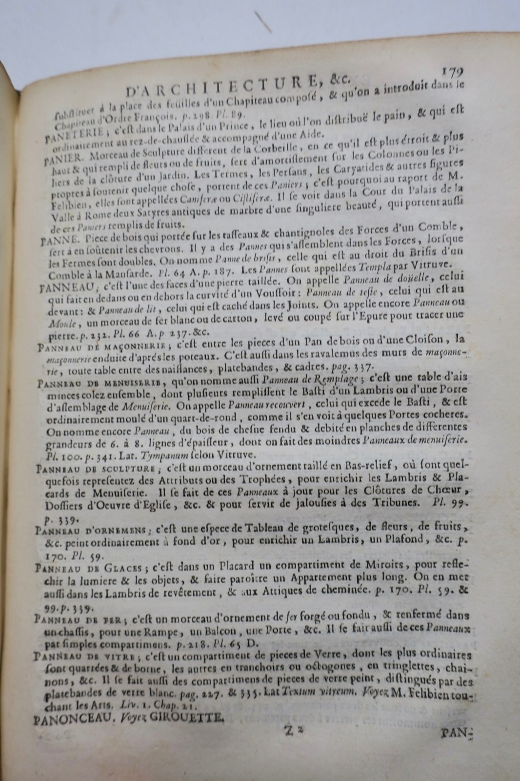 DEVILER Dictionnaire d'Architecture, ou Explications de tous les Termes, 1730 – Image 3