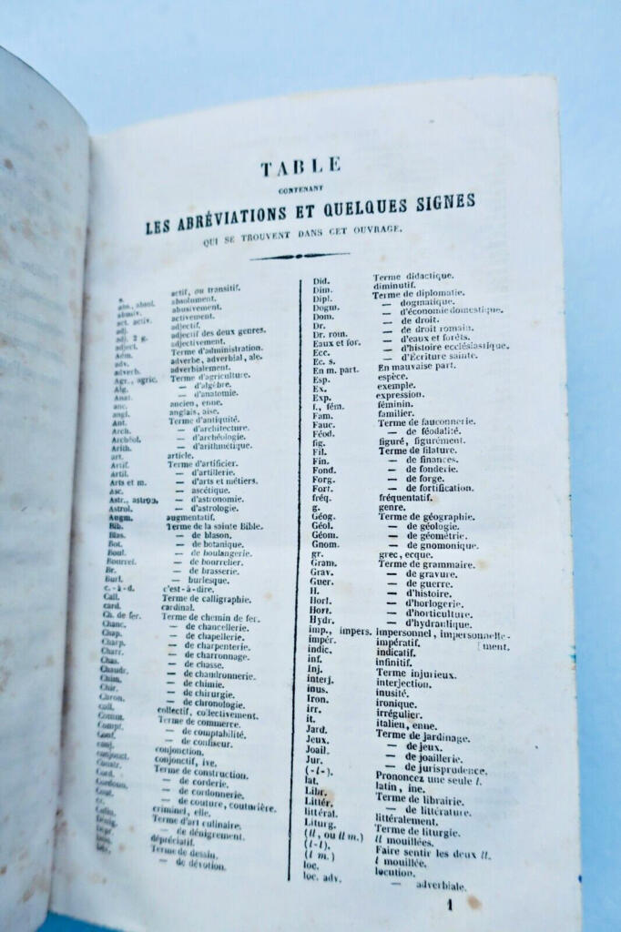 French dictionary for Christian schools