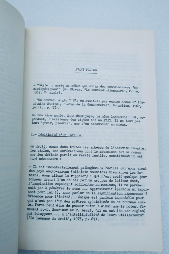 Dictionnaire des principaux sigles utilisés dans le monde juridique de A à Z