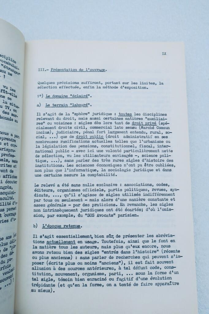 Dictionnaire des principaux sigles utilisés dans le monde juridique de A à Z