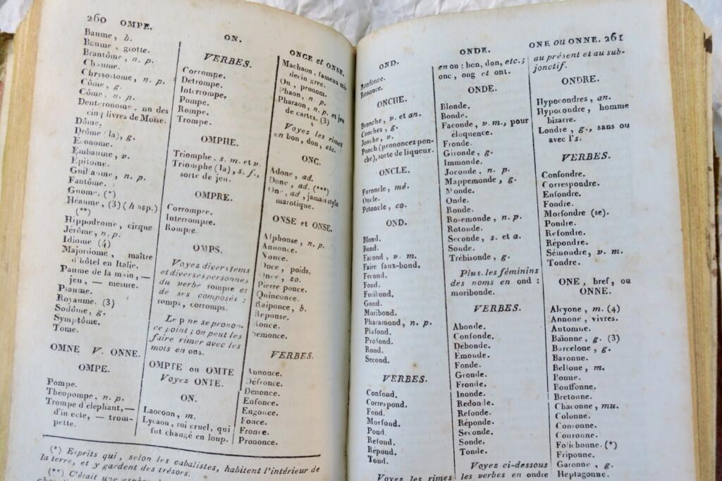 Handwörterbuch der Reime von 1822
