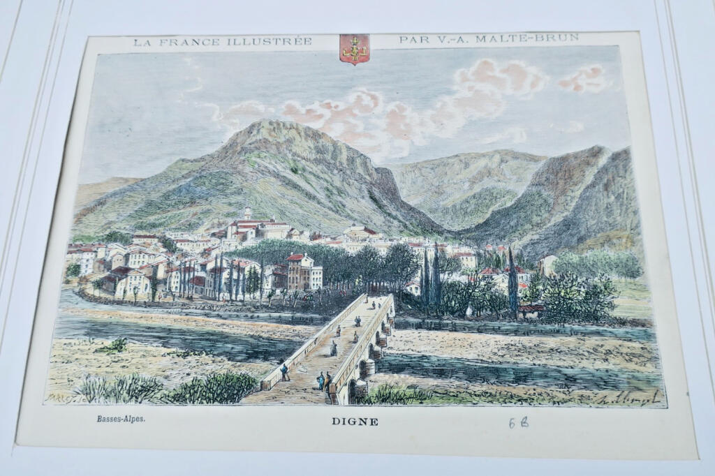 迪涅,巴斯阿尔卑斯 - 彩色钢蚀刻画