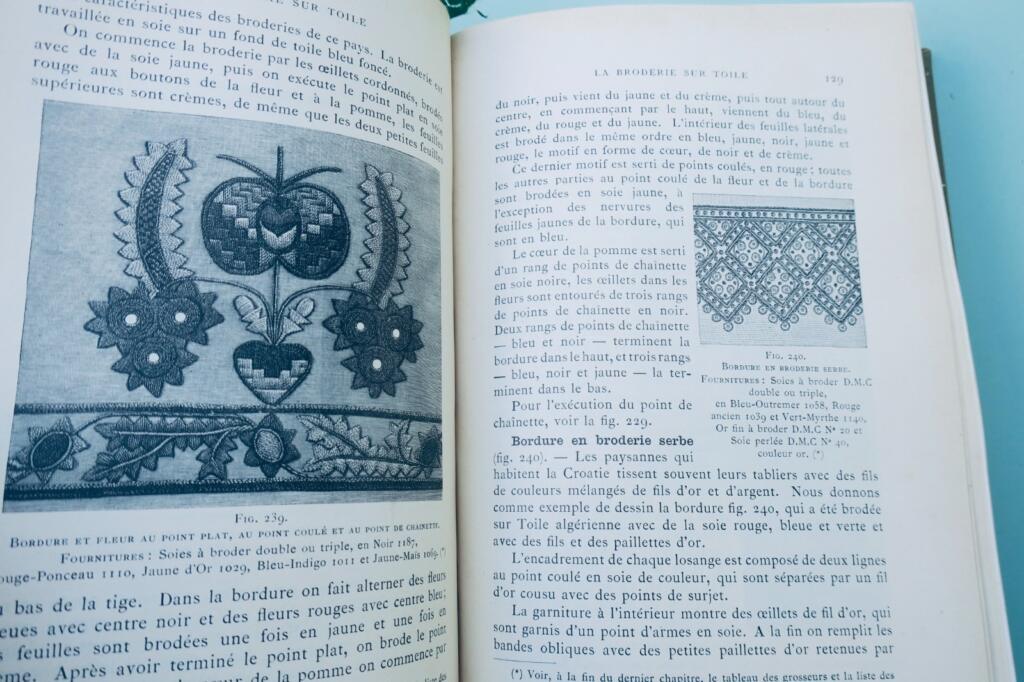 Victorian needlework compendium with 1087 patterns