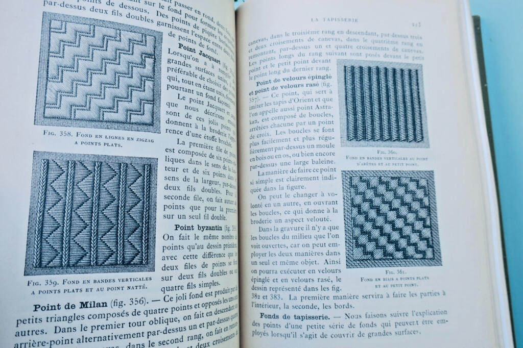 Victorian needlework compendium with 1087 patterns