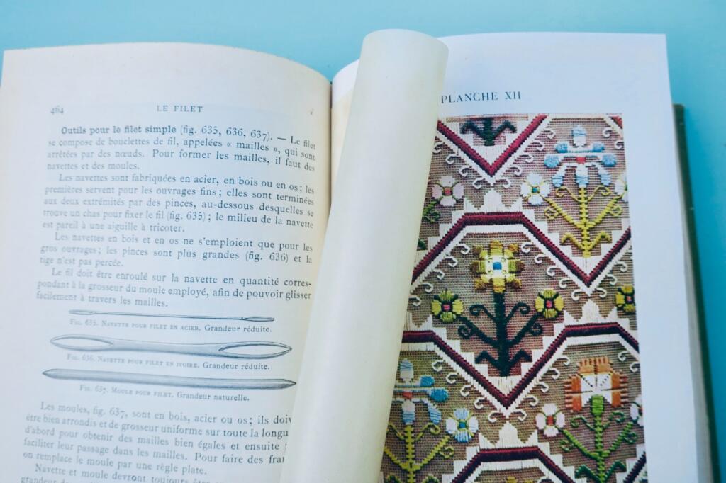 Victorian needlework compendium with 1087 patterns