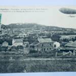 dirigeable Garches panorama au loin le fort du Mont-Valérien