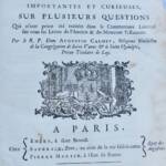 Augustin Calmet’s biblical exegesis from 1720