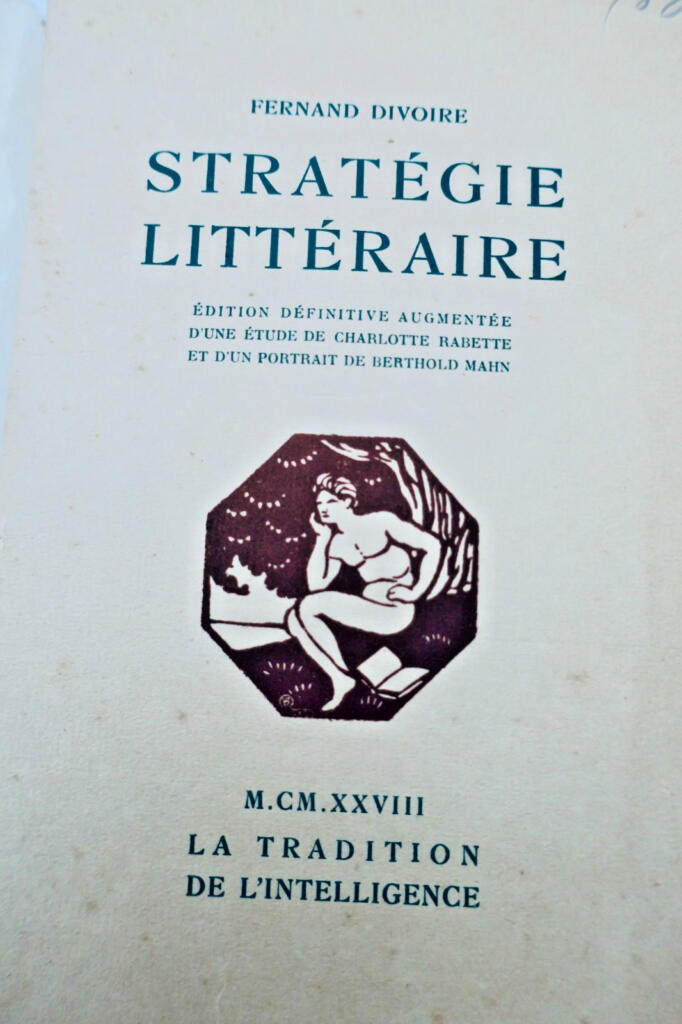 Fernand Divoire’s Literary Strategy 1928