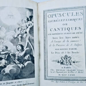 [DONCOURT Opuscules sacrés et lyriques ou cantiques