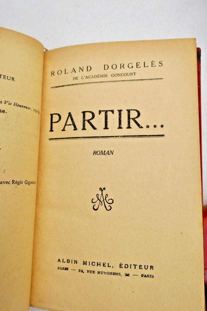 Sammlung der Romane von DORGELES