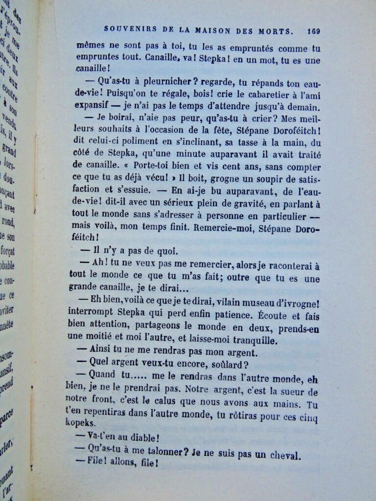 Dostoievsky Souvenirs de la maison des morts Vogüe