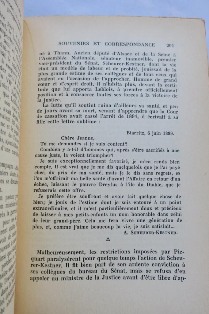 DREYFUS, A. Souvenirs et correspondance. 1936