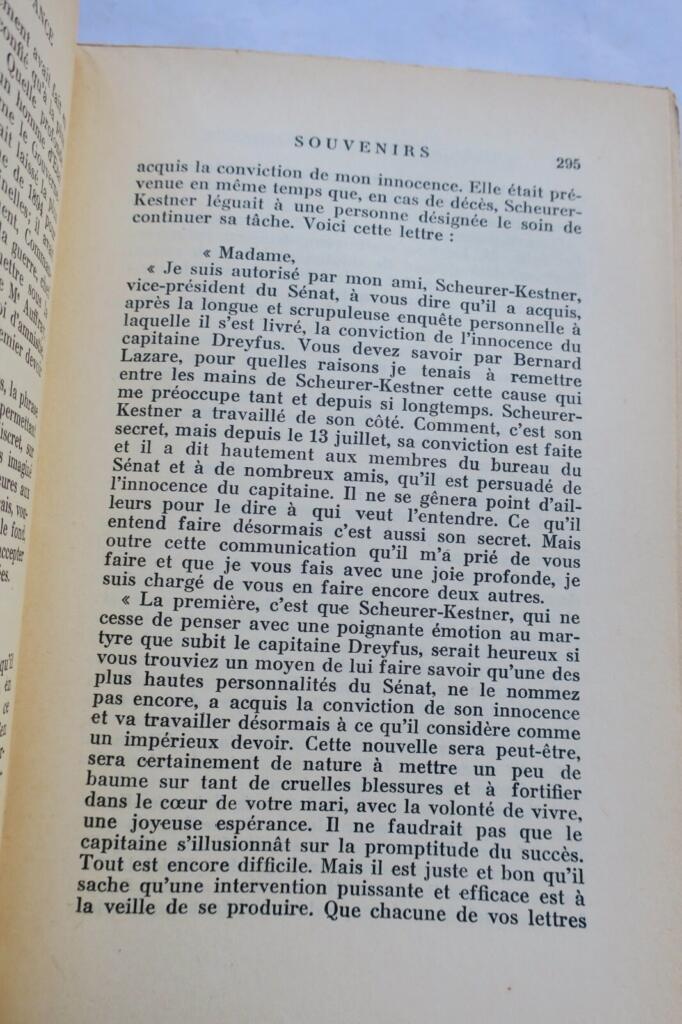 DREYFUS, A. Souvenirs et correspondance. 1936