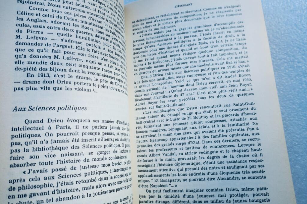Biographie von DRIEU LA ROCHELLE (1893-1945)