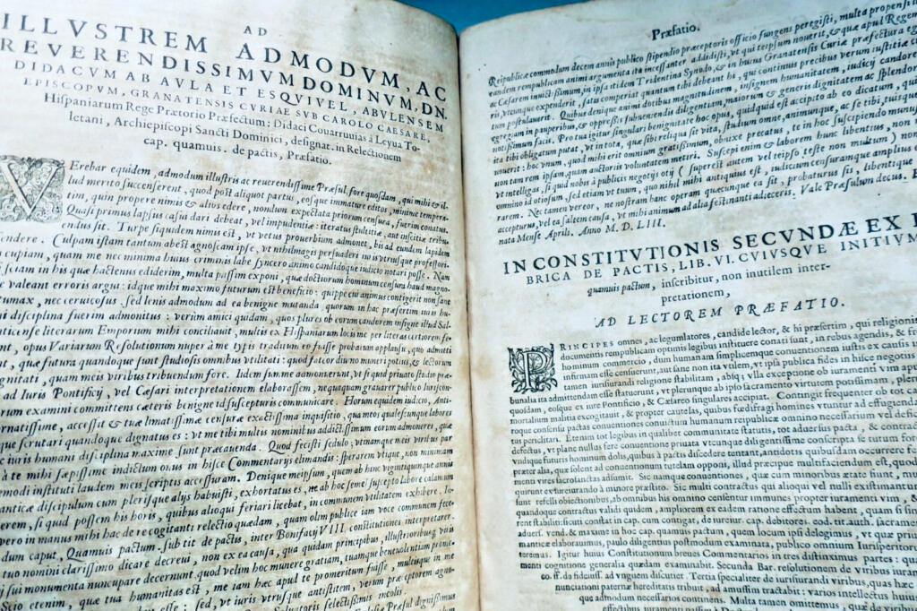 Droit Covarrvvias A Leyva Toletani Episcopi Segobiensis Philippi II 1610