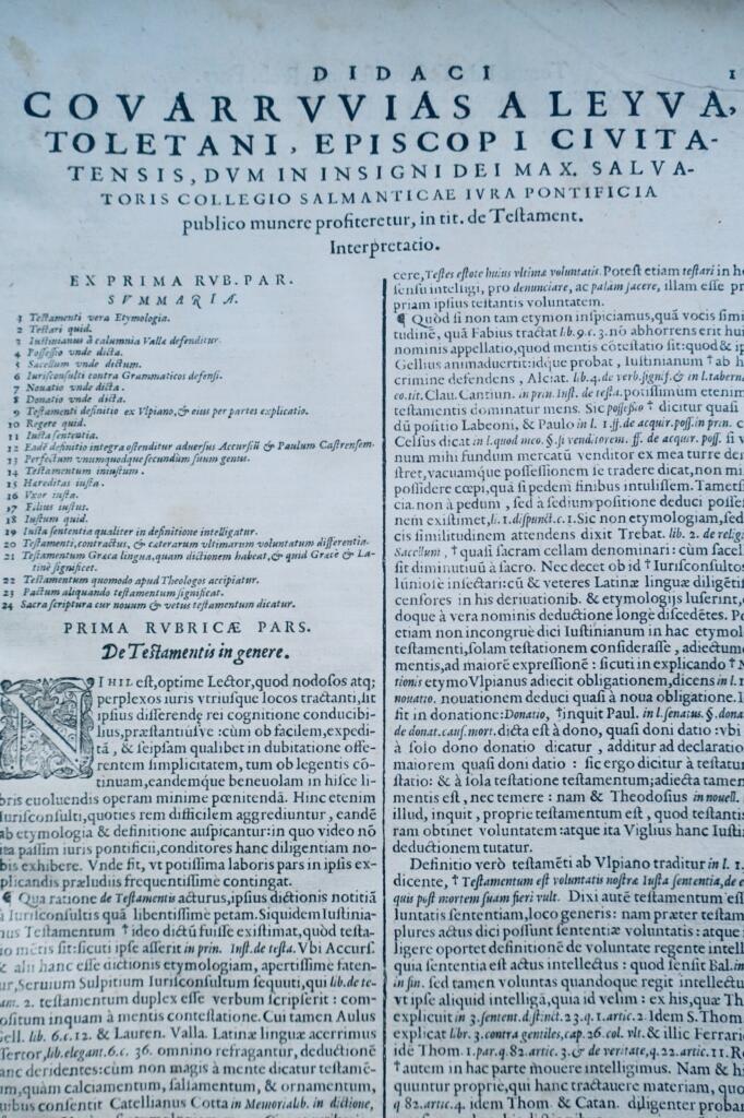 Droit Covarrvvias A Leyva Toletani Episcopi Segobiensis Philippi II 1610