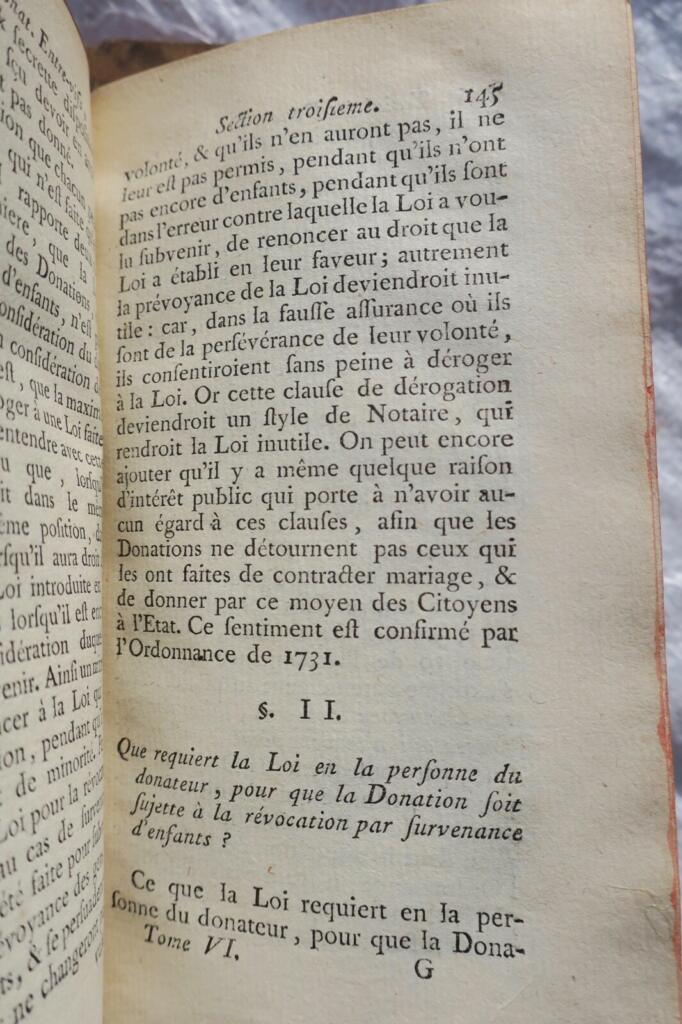 droit M. Pothier traités des propres & des donations tetamentaires…