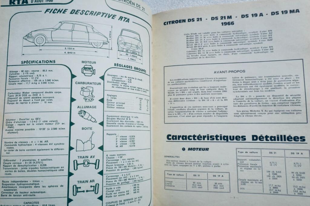 DS 21 Citroën 1966 Werkstatt-Handbuch