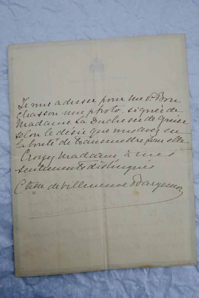 Autographes Brief der Herzogin von Guise & Diplomatie-Abhandlung über Brabant