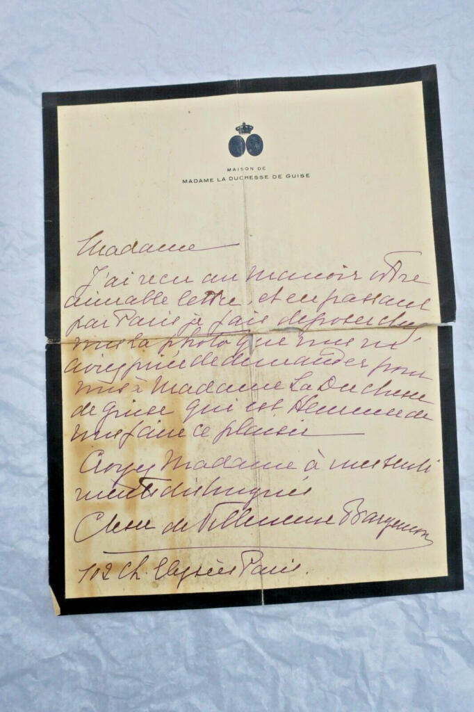 Autographes Brief der Herzogin von Guise & Diplomatie-Abhandlung über Brabant