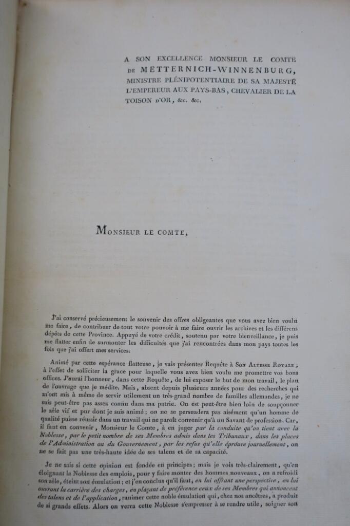 Diplomatic Essay on Brabant with Autograph Letters
