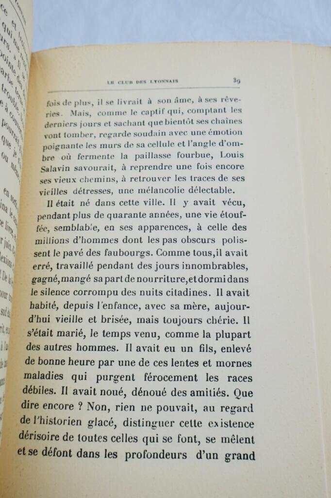 Duhamel Georges Le club des Lyonnais EO 1929