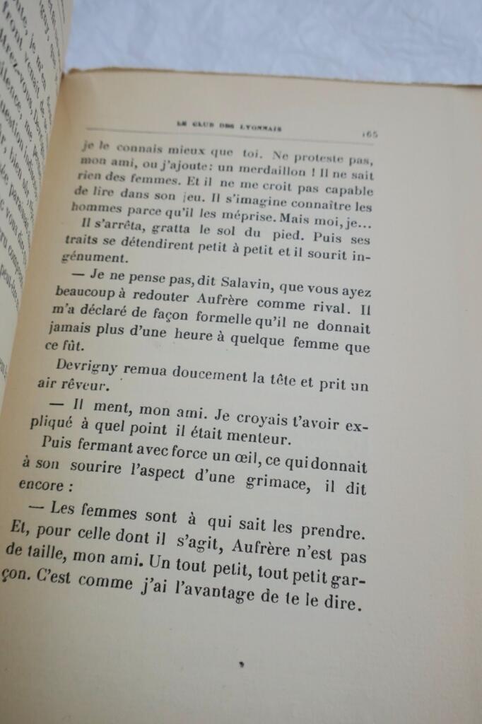 Duhamel Georges Le club des Lyonnais EO 1929