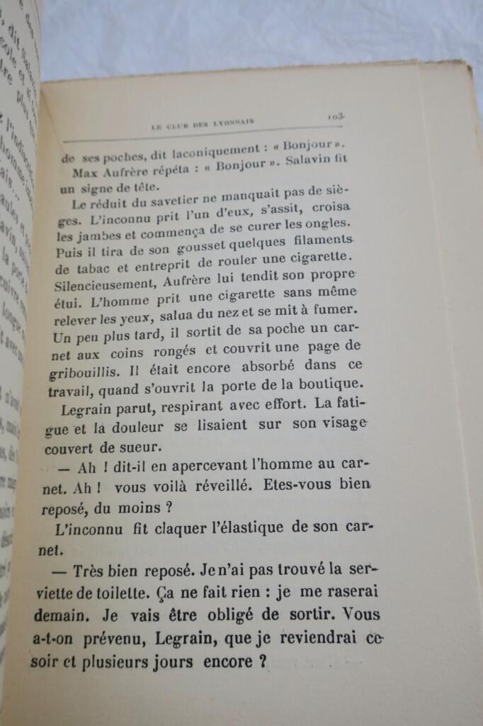 Duhamel Georges Le club des Lyonnais EO 1929