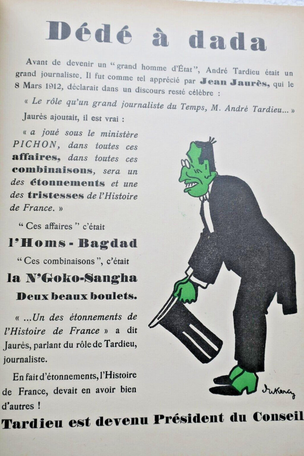 Dukercy Dédé à Dada : Homme d&rsquo;état