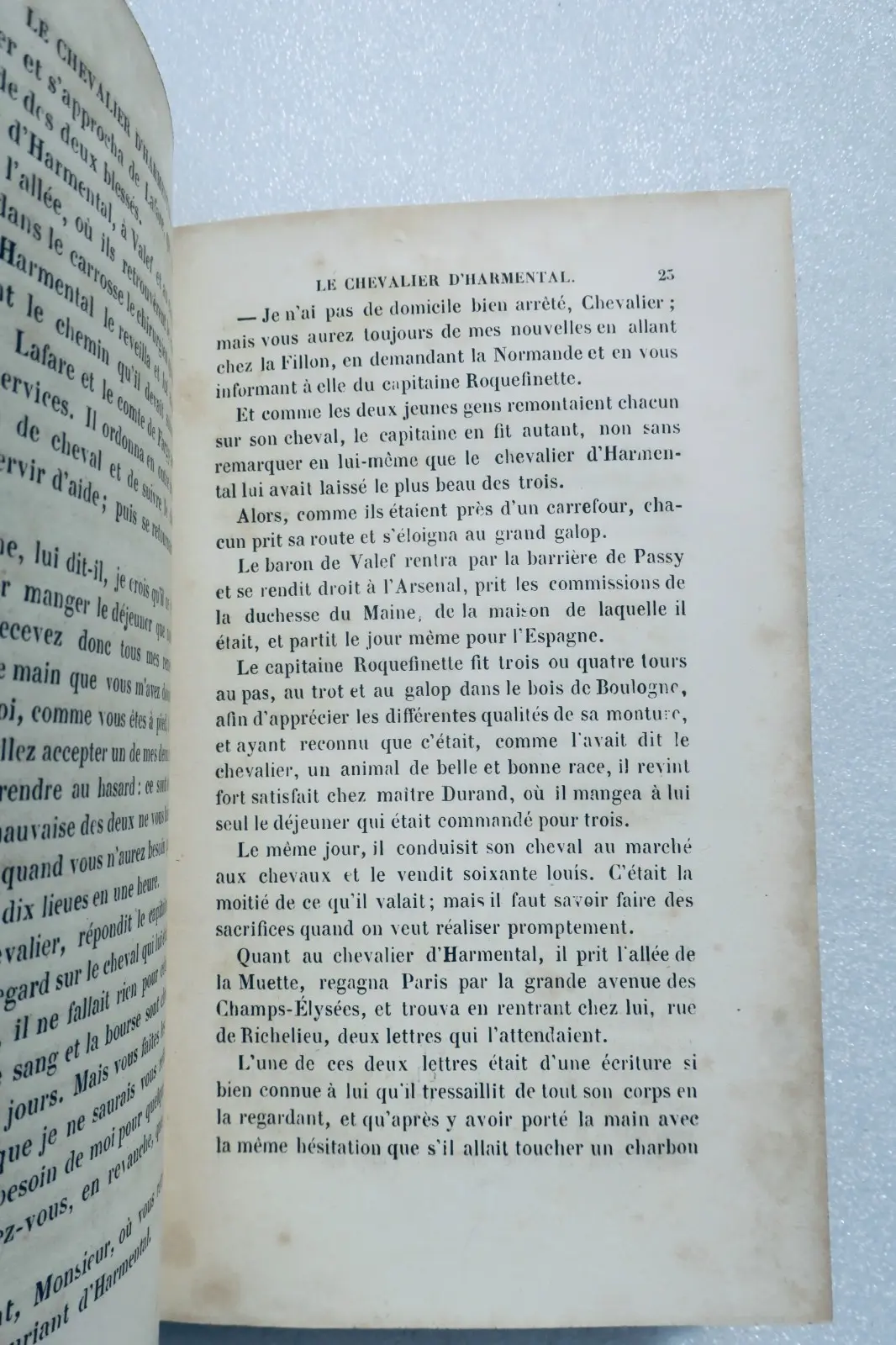 Dumas, Alexandre Le Chevalier d’Harmental 1846 - La Librairie Antique