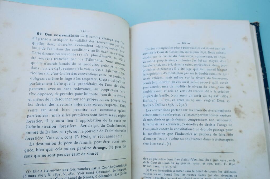 1912年フランスにおける滝の法規制