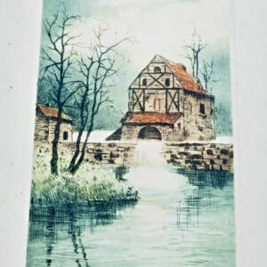 eau-Forte signée 33 x 25,5 cm