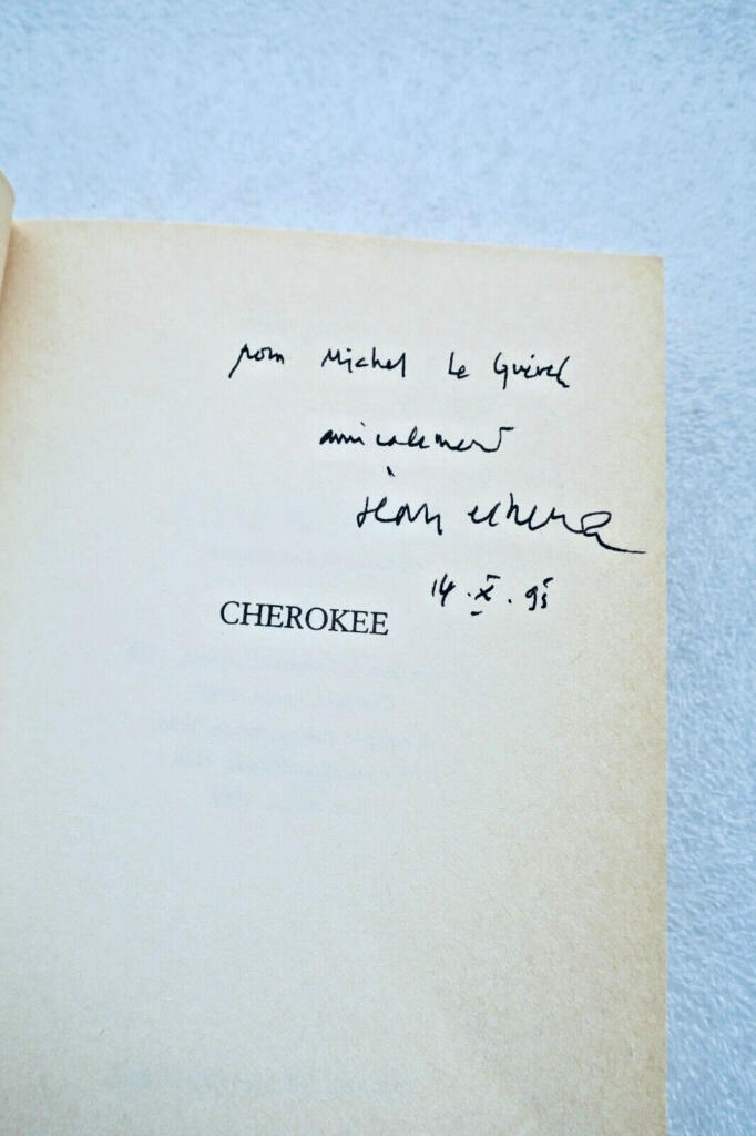 Cherokee with author's signed inscription