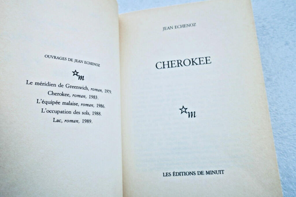 Cherokee with author's signed inscription