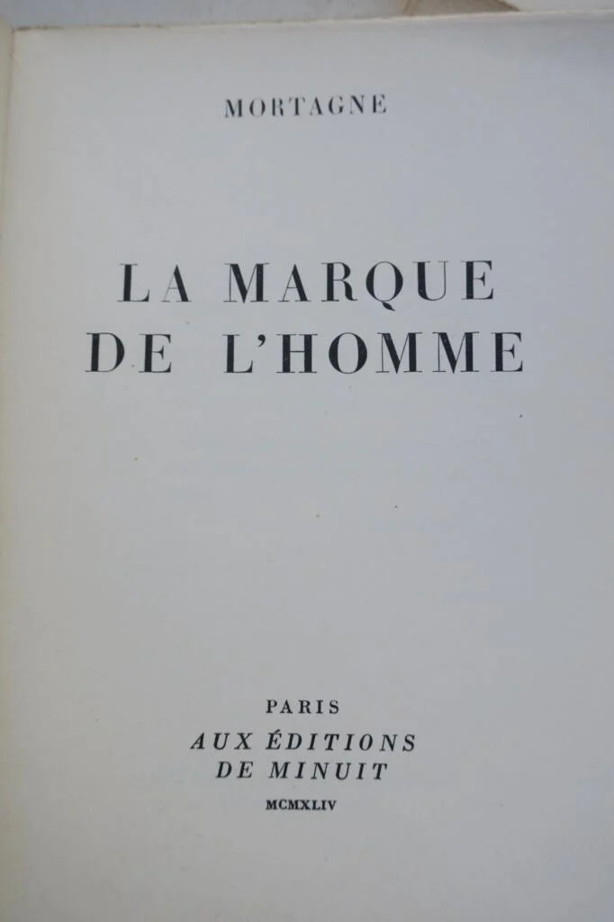 Editions de Minuit, vélin, publiés clandestinement.. lettrés patriotes 1944