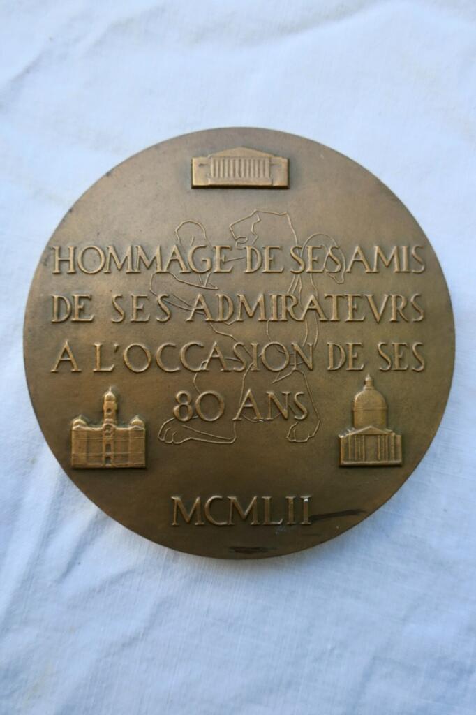 Portrait medal of Édouard Herriot, bronze