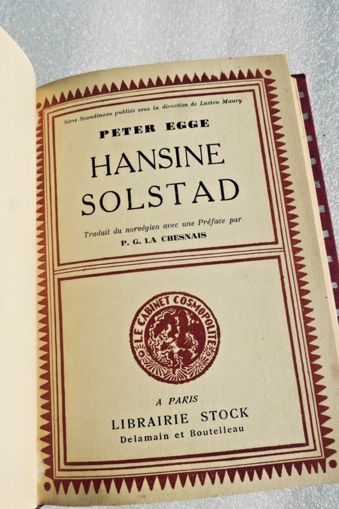 Hansine Solstad - Norwegian novel translated